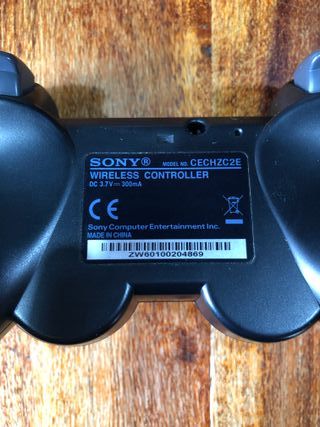 Controller PS3 Joypad nero con cavo di ricarica