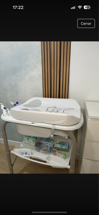 Bañera cambiador bebé