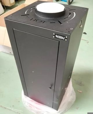 Estufa de pellet exterior 35,5 x 35,5 x 137 cm de KEKAI. Capri