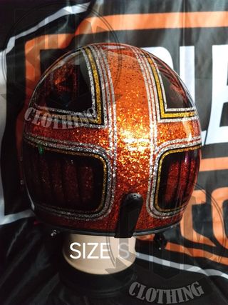 Casco snake orange Taglia S