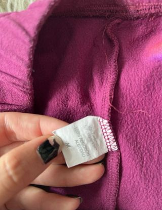 Pijama a rayas morado