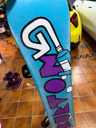 Tabla Burton con fijaciones