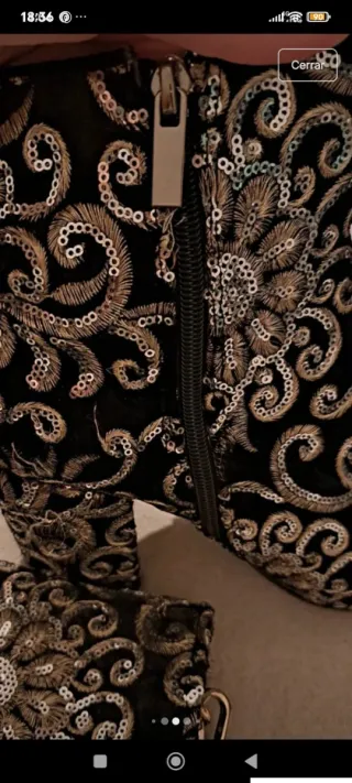 Botas tacón negras y plateadas