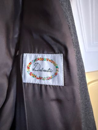 Abrigo largo 100% lana Dálmata talla L