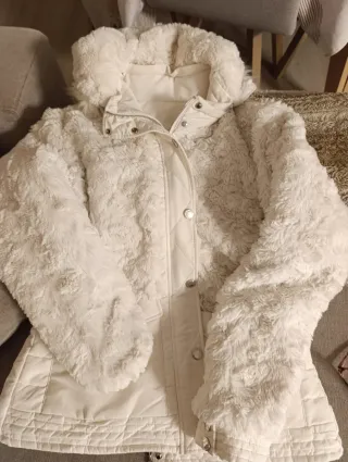 Abrigo reversible Salsa blanco mujer