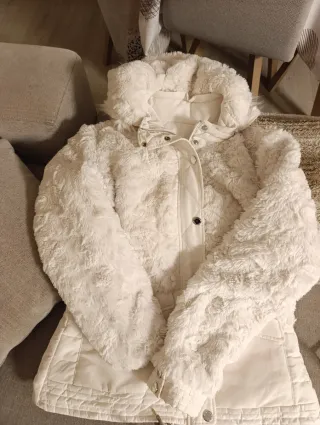 Abrigo reversible Salsa blanco mujer