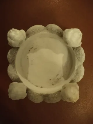 Portavelas ángeles cerámica blanco