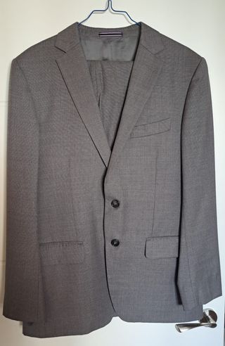 Traje Massimo Dutti Lana Gris Higienizado