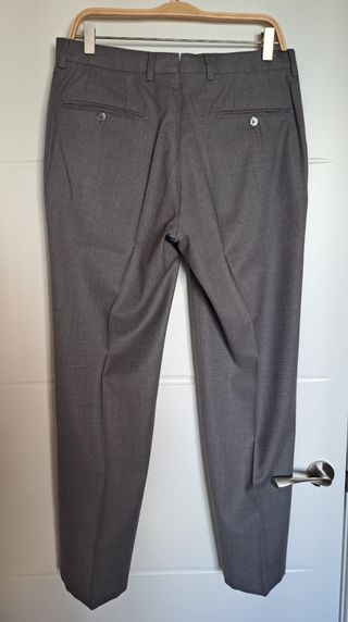 Traje Massimo Dutti Lana Gris Higienizado