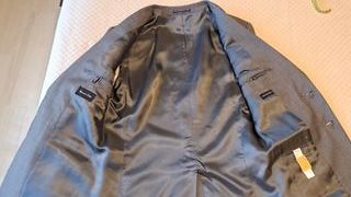 Traje Massimo Dutti Lana Gris Higienizado