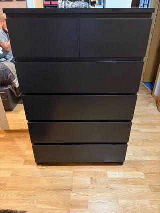 Cómoda Malm Ikea Negra