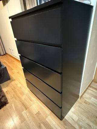 Cómoda Malm Ikea Negra