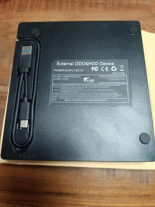 Lector CD DVD Externo Portátil