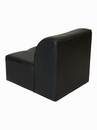 Divani modulari vintage in pelle nera