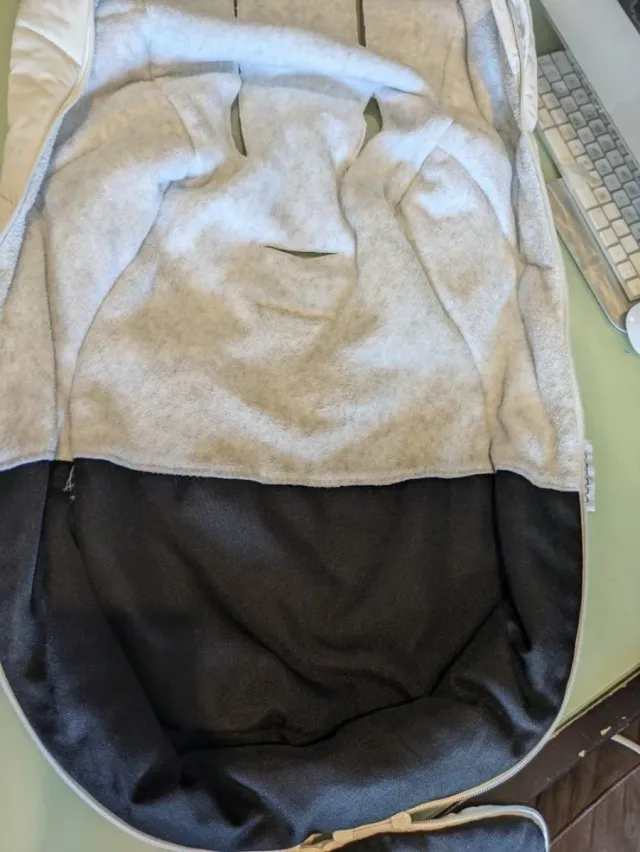 SACO SILLA POLAR REPELENTE AL AGUA,BLANCO NATURAL