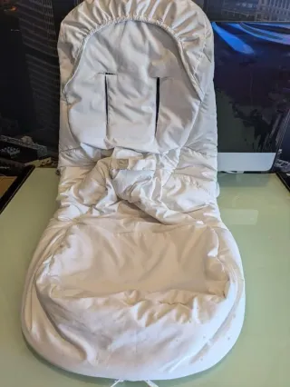 SACO SILLA POLAR REPELENTE AL AGUA,BLANCO NATURAL