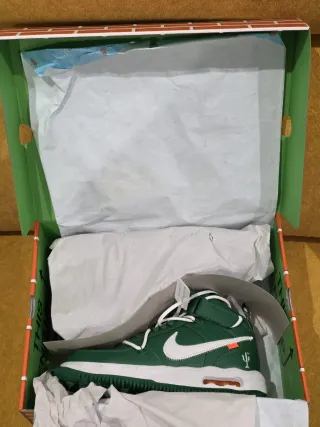 Nike Air Force 1 Off-White Verde Talla 45