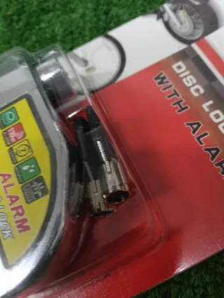 Lucchetto disco antifurto moto/bici con allarme