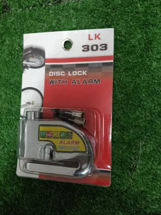 Lucchetto disco antifurto moto/bici con allarme