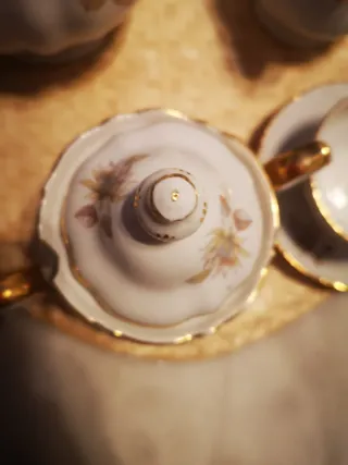 Juego té Moahsa: tetera, azucarero, lechera