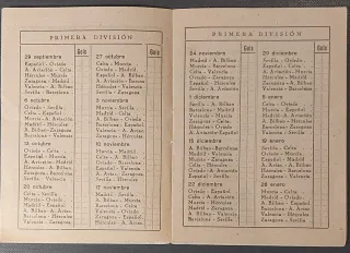 CAMPEONATO FUTBOL 1940-41. DIVISION 1 y 2.