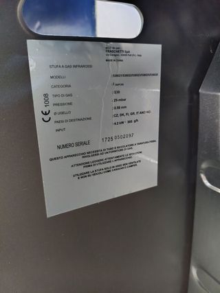 KEKAI KT0524 - Estufa de gas 4200W 20 m² 42x38x73