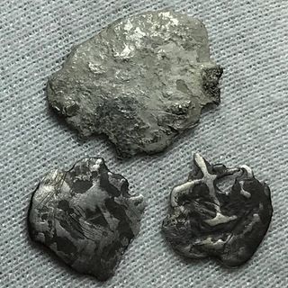 Tres Macuquinas Plata Naufragio + Regalo