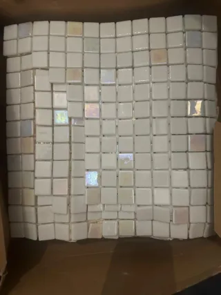 Gresite blanco roto perlado