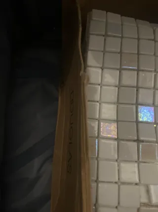 Gresite blanco roto perlado