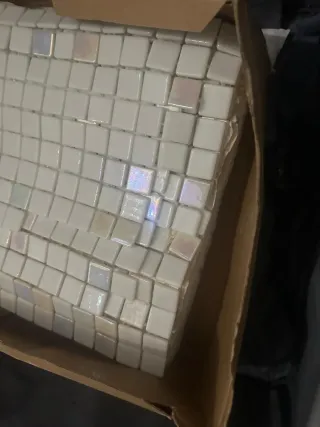 Gresite blanco roto perlado