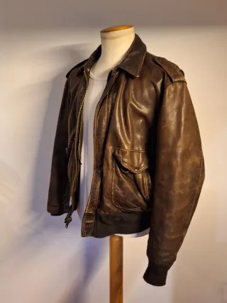 Chaqueta Aviador Schott G1 Piel Marrón