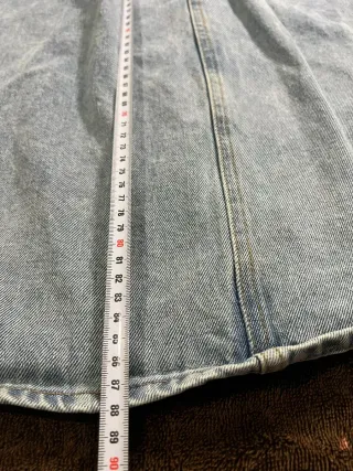 Falda larga vaquera azul