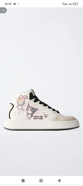 Zapatillas Zara Kuromi Sanrio Talla 36