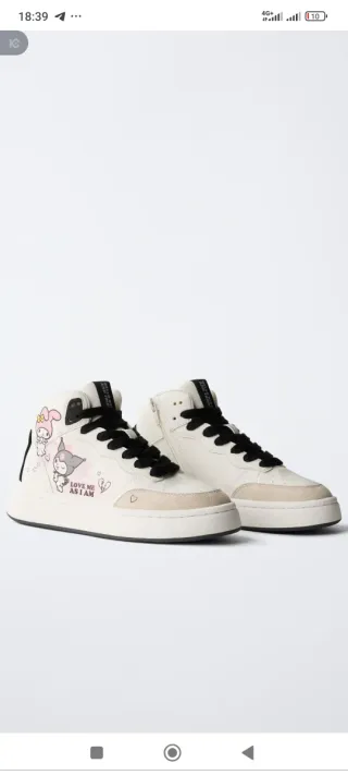 Zapatillas Zara Kuromi Sanrio Talla 36