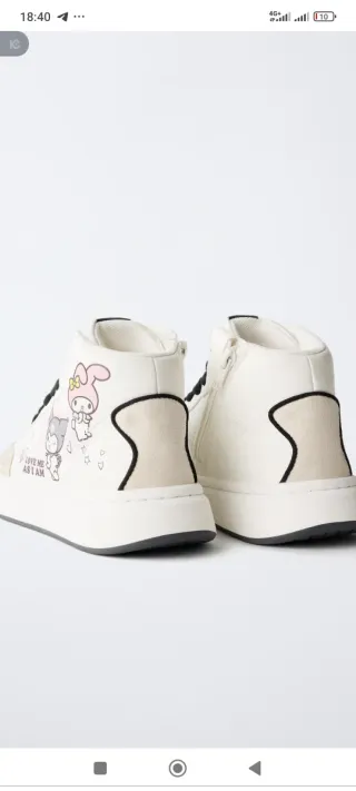 Zapatillas Zara Kuromi Sanrio Talla 36