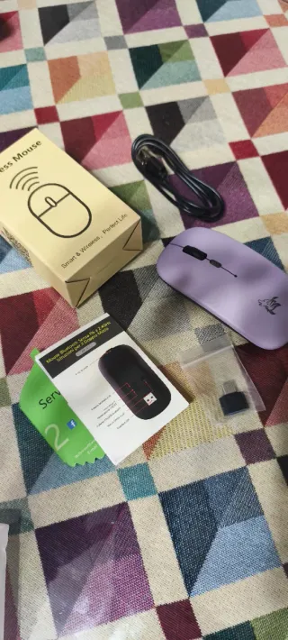 Ratón Inalámbrico Morado