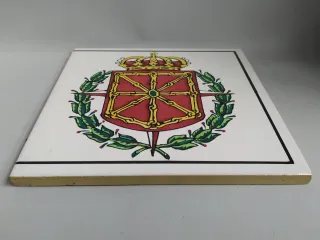 Azulejo Escudo Laureado Navarra - Cedolesa 1960s