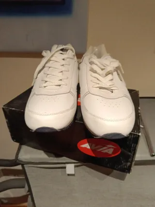 Avia T-46, Zapatillas Deportivas de piel ,Blancas