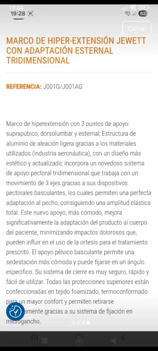 Corsé Hiper-extensión Jewett Nuevo