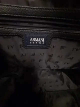 Bolso Armani Jeans Piel Negro