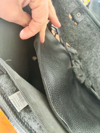 Borsa grande in feltro con intagli