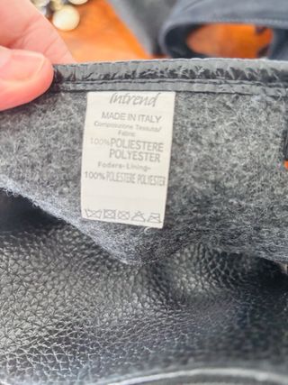 Borsa grande in feltro con intagli