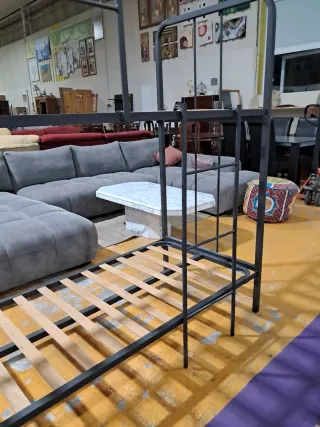 Cama litera 80x190 cm metal y madera