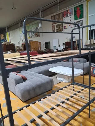 Cama litera 80x190 cm metal y madera