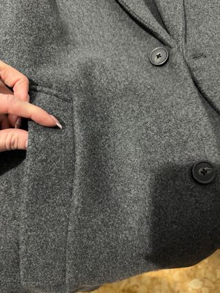 Abrigo Zara Gris Hombre