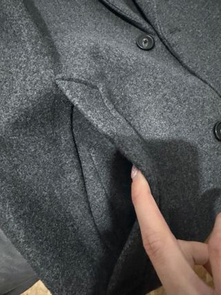 Abrigo Zara Gris Hombre