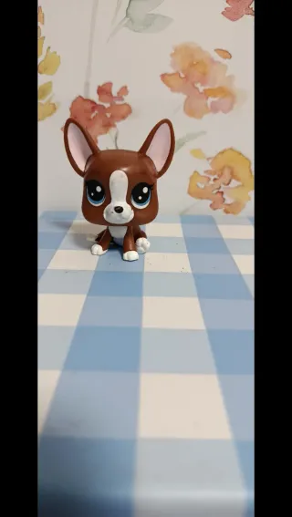Muñeco Littlest Pet Shop perro marrón