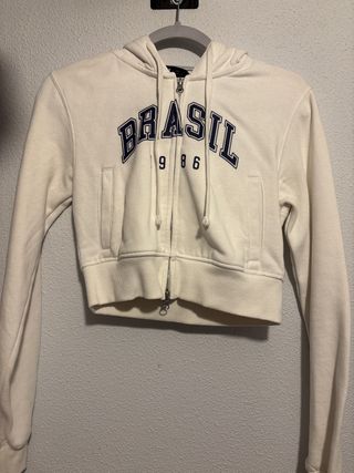 Chaqueta corta con capucha Brasil talla XS