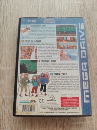 Tintin in Tíbet Sega Mega Drive