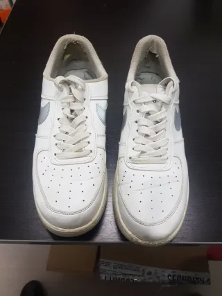 Bambas Air Force 1 Talla 45 Plata